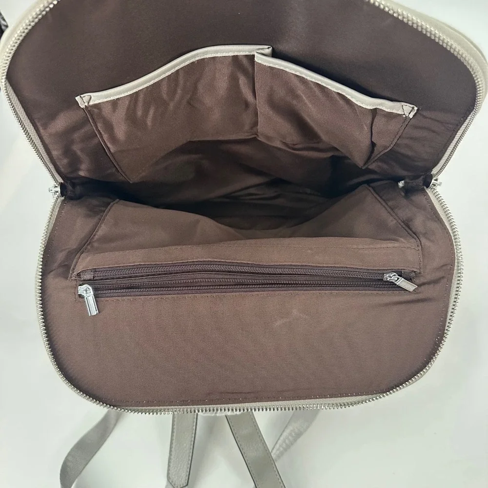 BOSTANTEN Quilted Leather Backpack Travel Bag Purse‎ Handbag Zip Top Adjustable